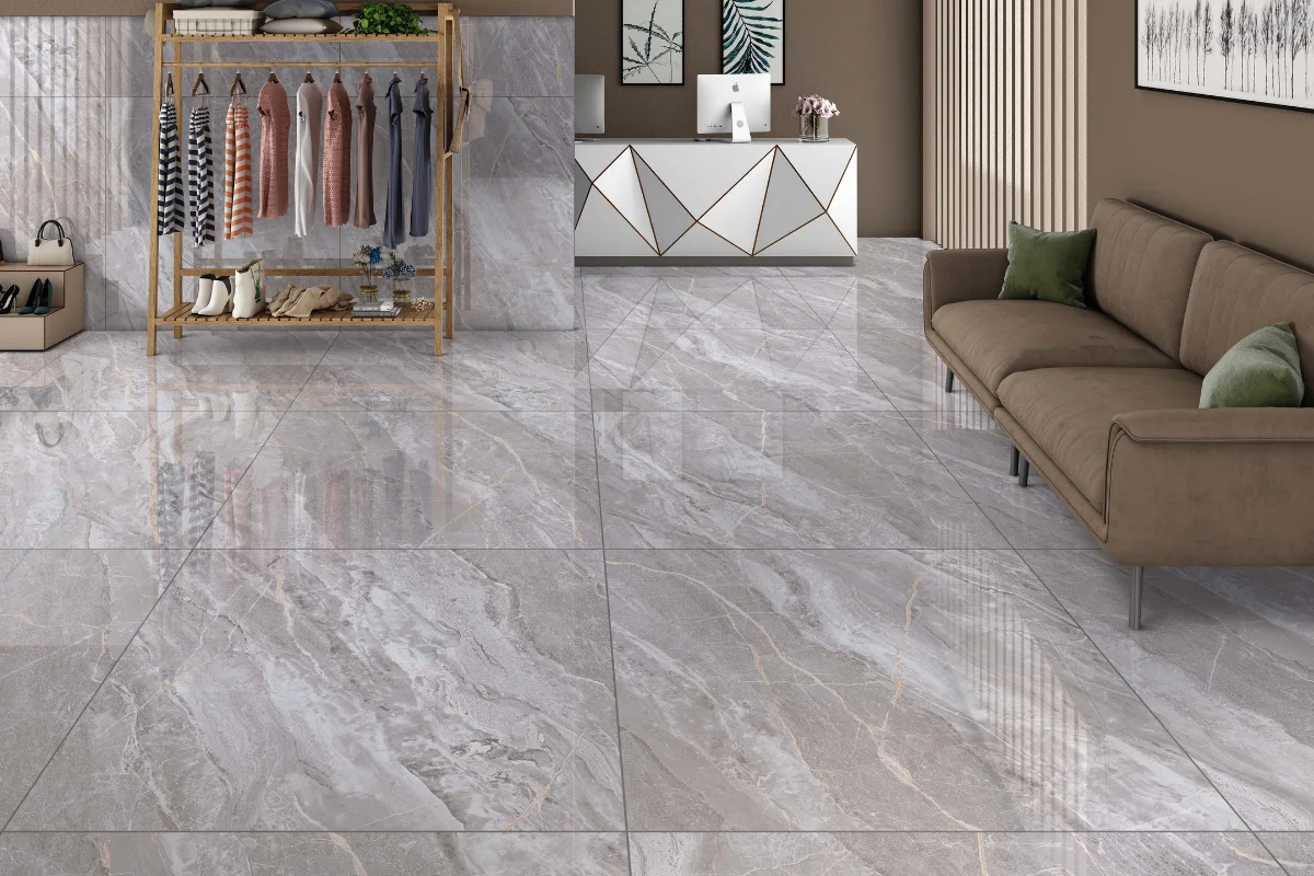 MEDRID MARBLE GREY Highgloss Tile